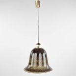 Peill &amp; Putzler, a suspension lamp, glass. Circa 1970. (H:40 x D:36 cm)