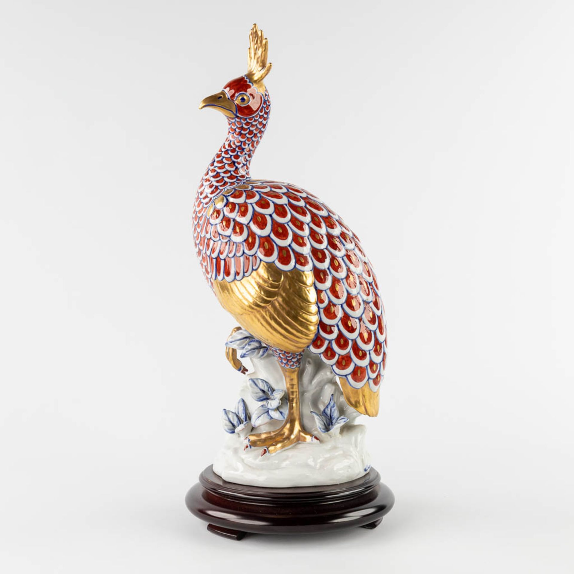 Societa Porcelane Artistice Firenze Italy, a bird, porcelain. (H:51 x D:22 cm) - Image 3 of 13