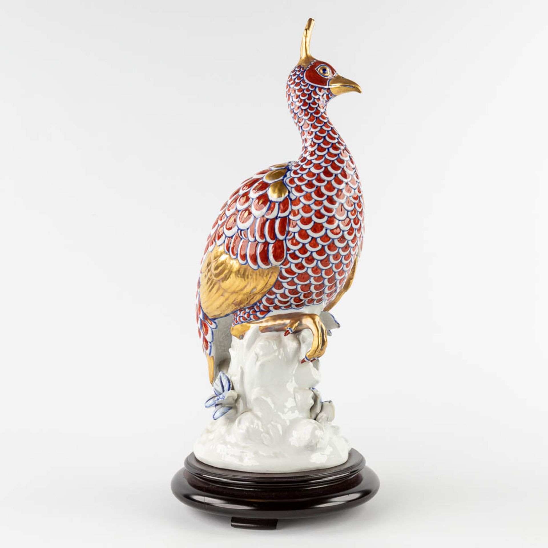 Societa Porcelane Artistice Firenze Italy, a bird, porcelain. (H:51 x D:22 cm) - Image 6 of 13