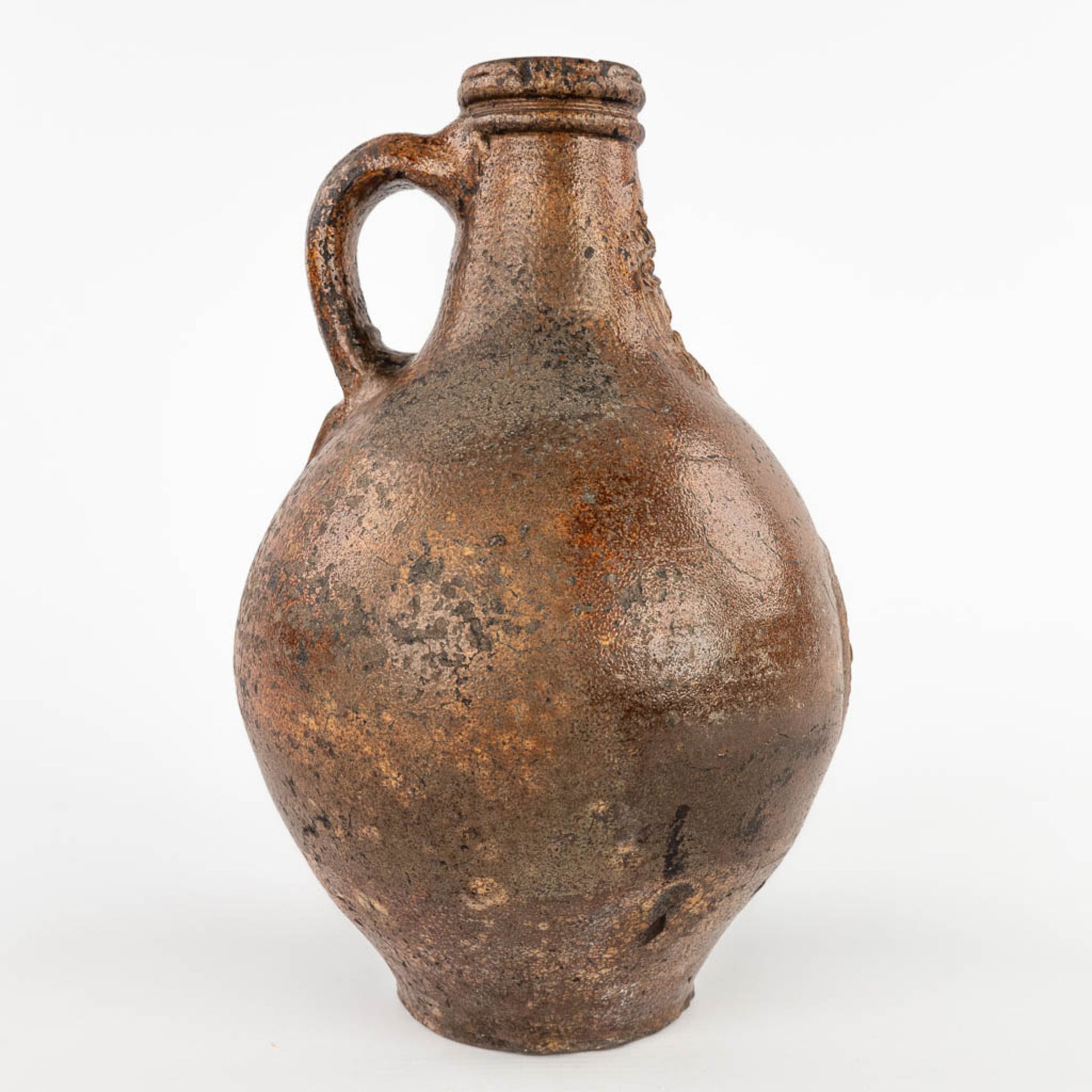 An antique Bartman jug with a single cartouche. 17th C. (H:28 x D:18 cm) - Image 3 of 12