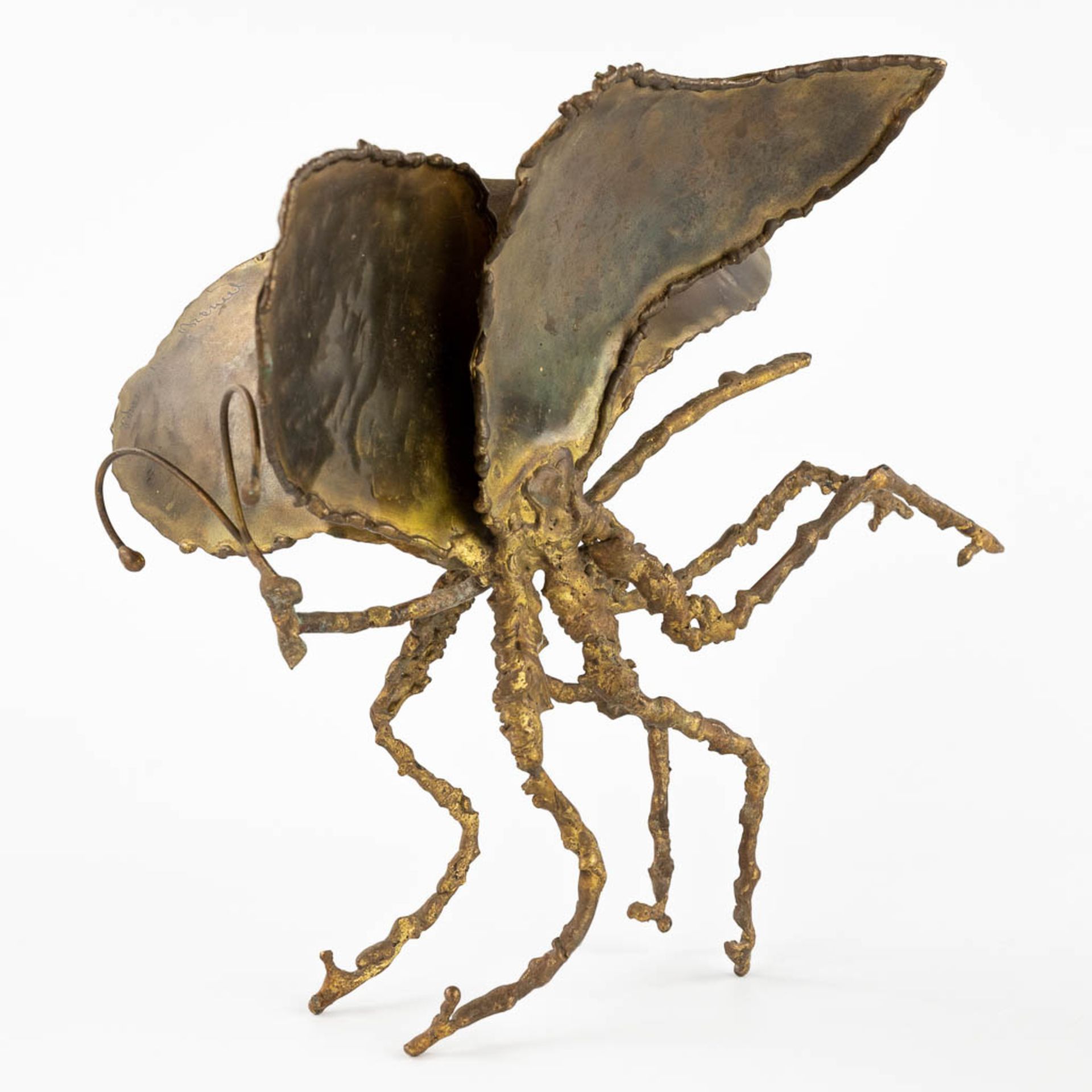 Daniel D'HAESELEER (XX) 'Insect' a brass sculpture. (L:20 x W:29 x H:25 cm) - Bild 6 aus 12