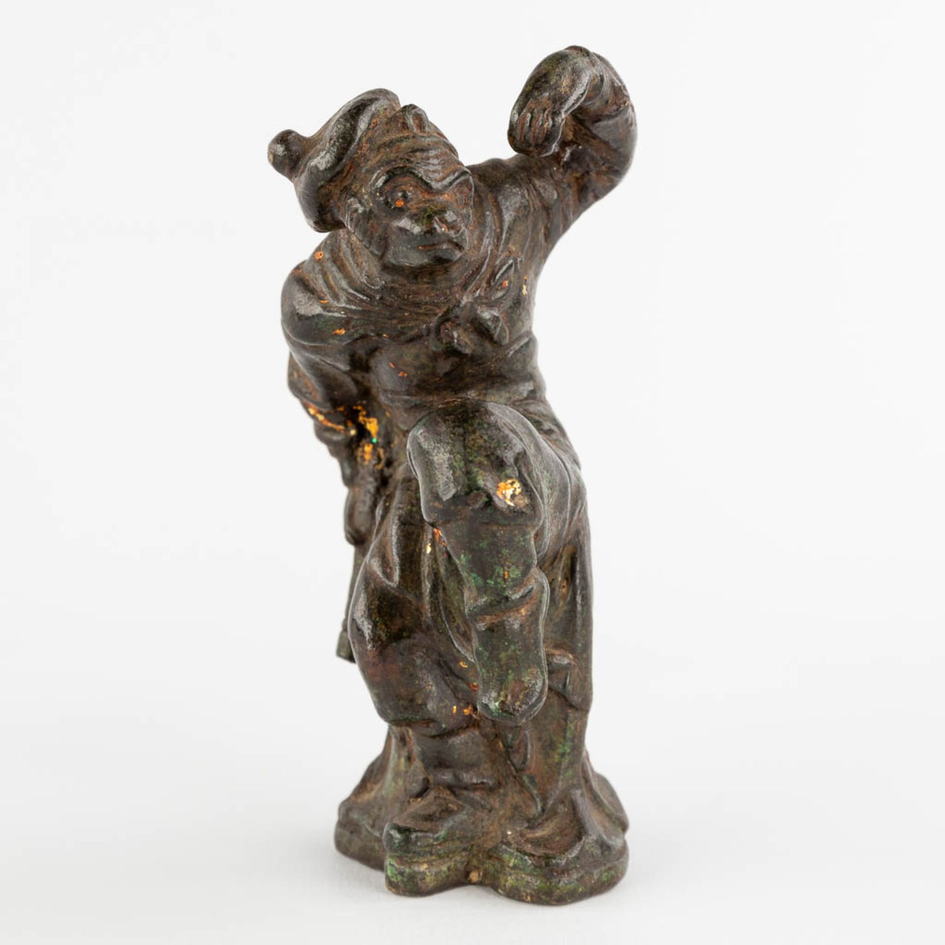 4 Chinese figurines, made of bronze. (L:7 x W:18 x H:18 cm) - Image 11 of 12