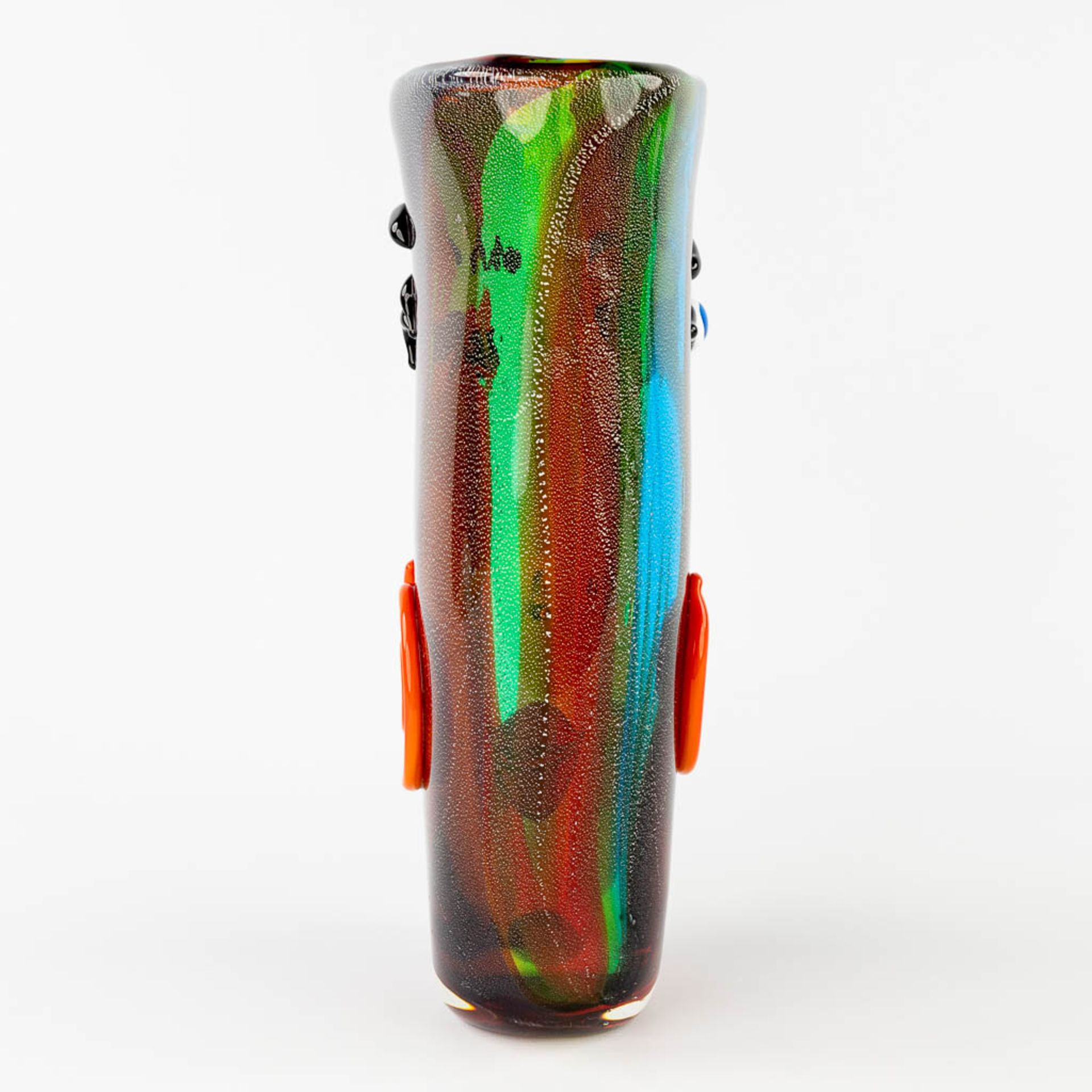 An Art Glass vase, in the style of a Pablo Picasso Head. Murano, Italië. (L:12 x W:25 x H:36 cm) - Image 4 of 15