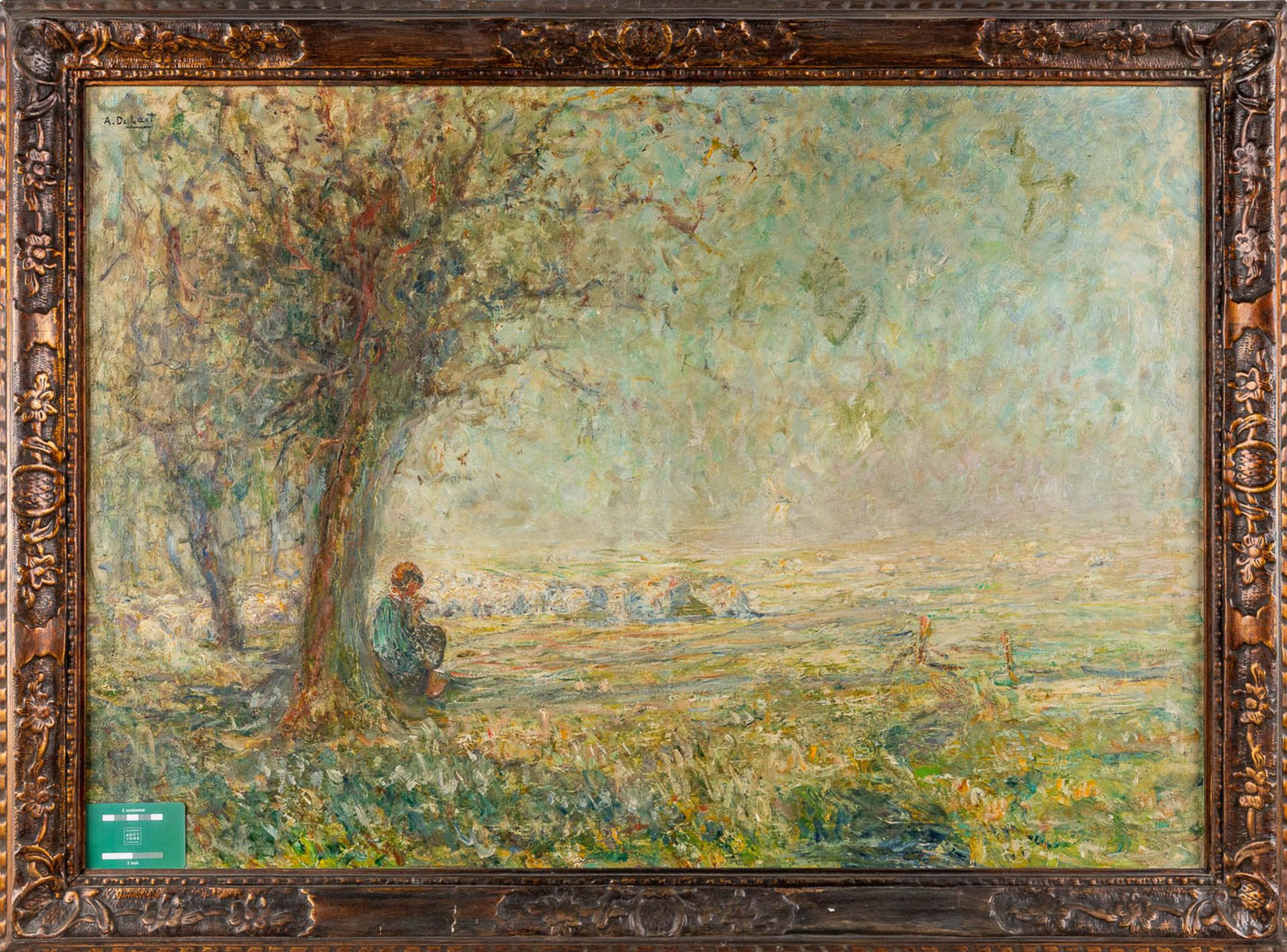 Aloïs DE LAET (1866-1949) 'Landscape' oil on canvas. (W:96 x H:67 cm) - Image 2 of 6