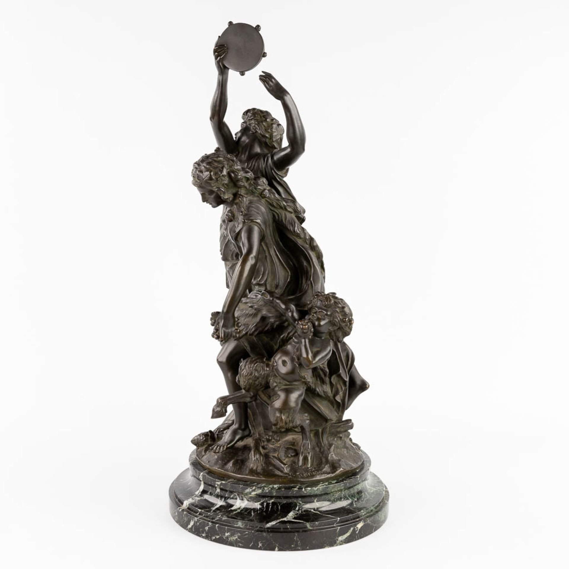 CLODION (1738-1814) 'Bacchantes' patinated bronze. 19th C. (L:25 x W:28 x H:65 cm) - Image 8 of 15