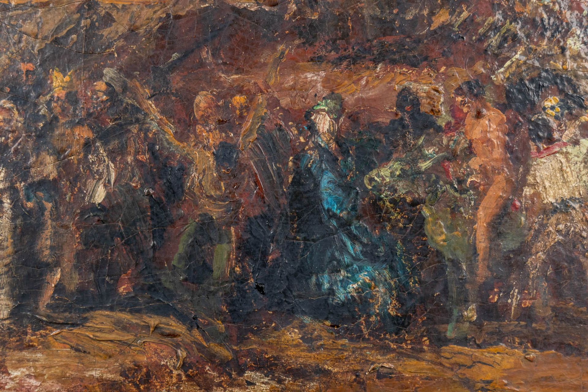 Alfredo PALMERO (1901-1991) 'the Resurrection' oil on canvas. (W:73,5 x H:60,5 cm) - Image 6 of 12