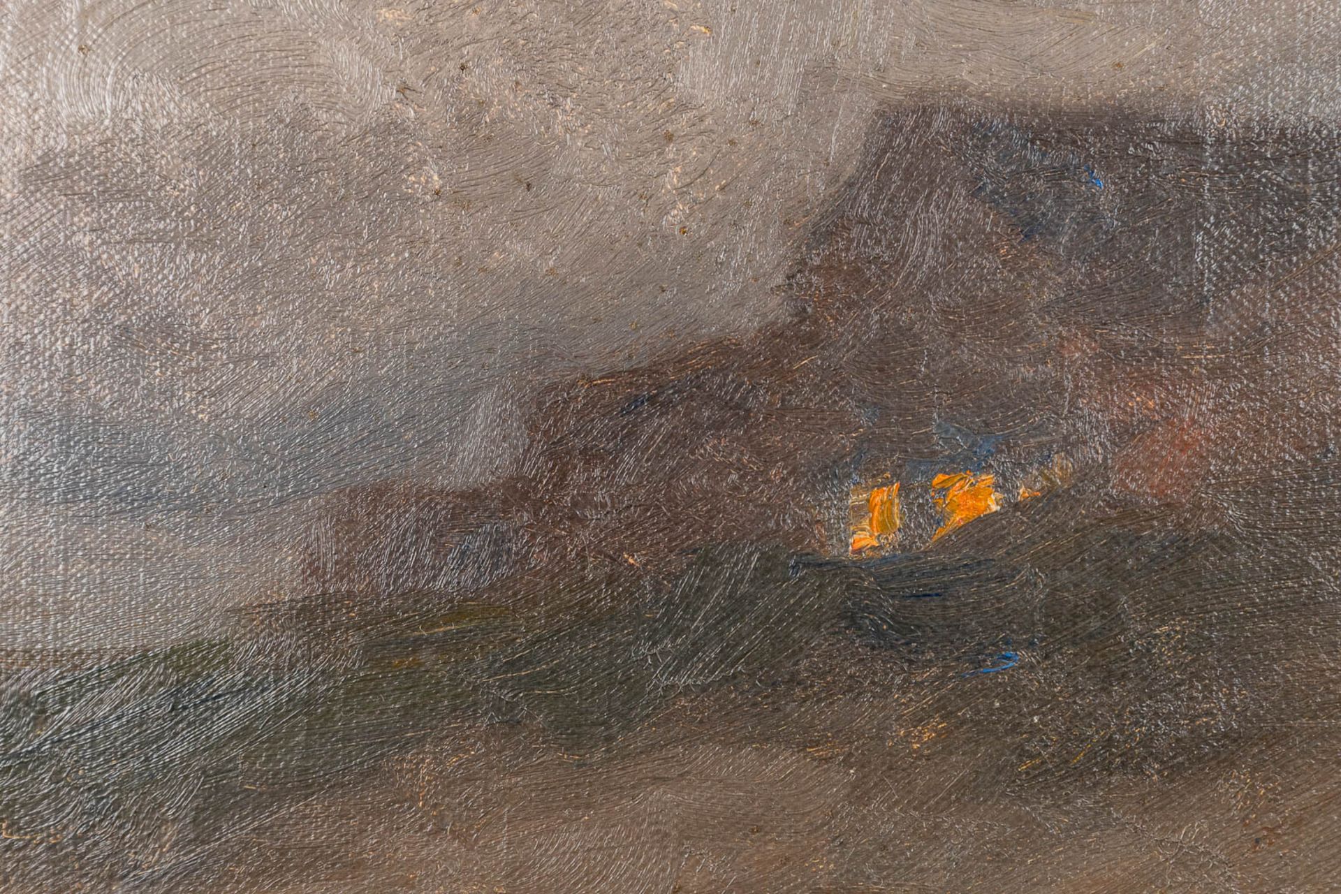Edgard FARASYN (1858-1938) 'View of the beach' oil on canvas. (W:53 x H:35 cm) - Image 4 of 6