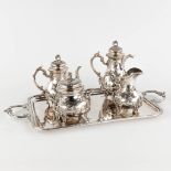 Rodolphe BEUNKE (XIX-XX) a 4-piece silver Coffee and Tea service. 1580g. Circa 1900. (L:10 x W:16 x