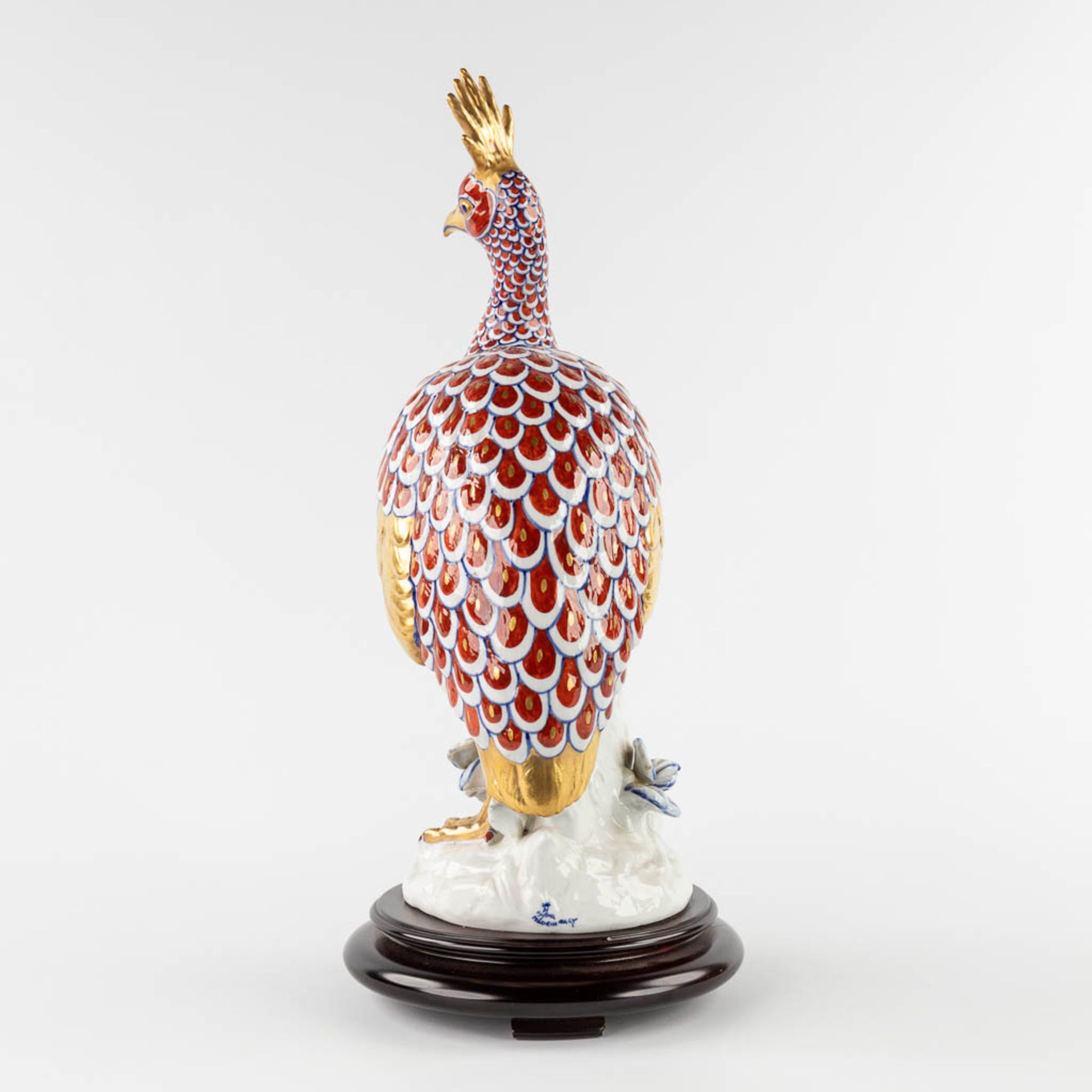 Societa Porcelane Artistice Firenze Italy, a bird, porcelain. (H:51 x D:22 cm) - Image 4 of 13