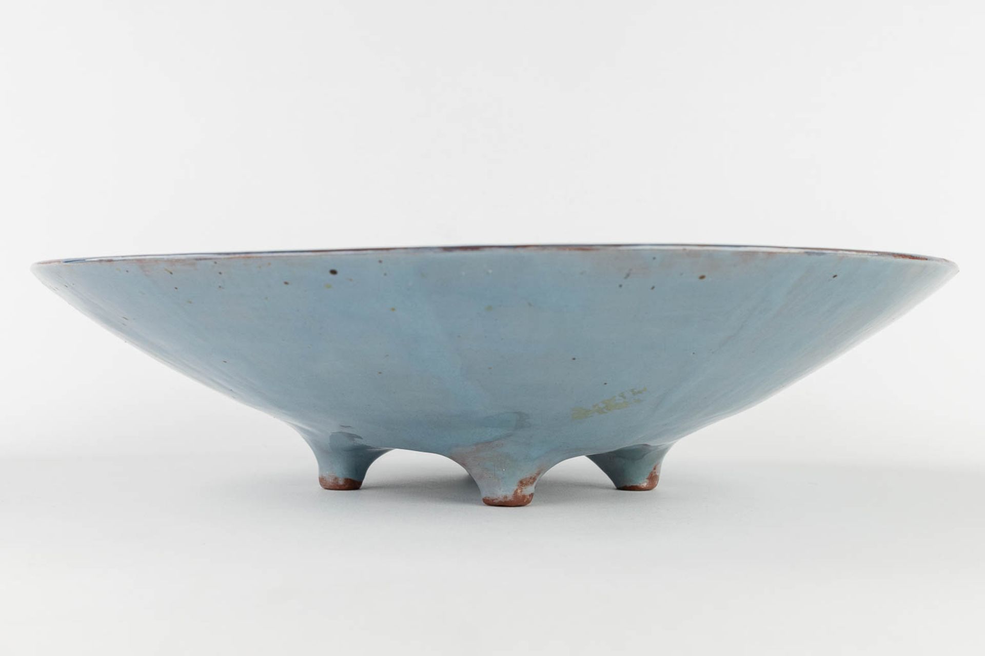 Beatty PERMEKE (1916-1991) 'Bowl' glazed ceramics. (H:8 x D:33,5 cm) - Image 5 of 10