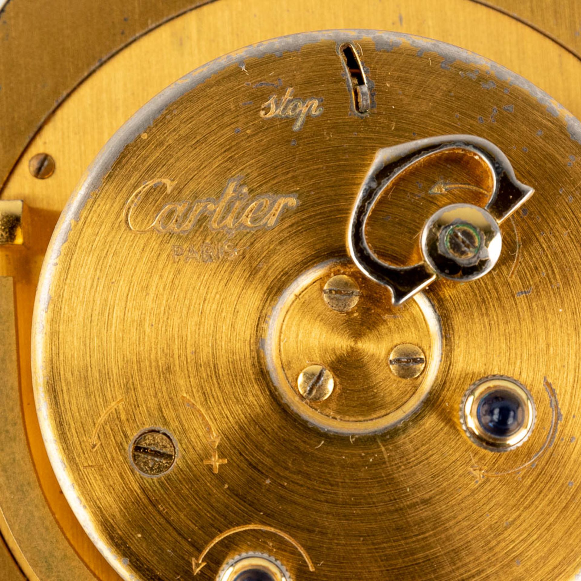 Cartier, a travel alarm clock, 7511 with the original box. - Bild 17 aus 17