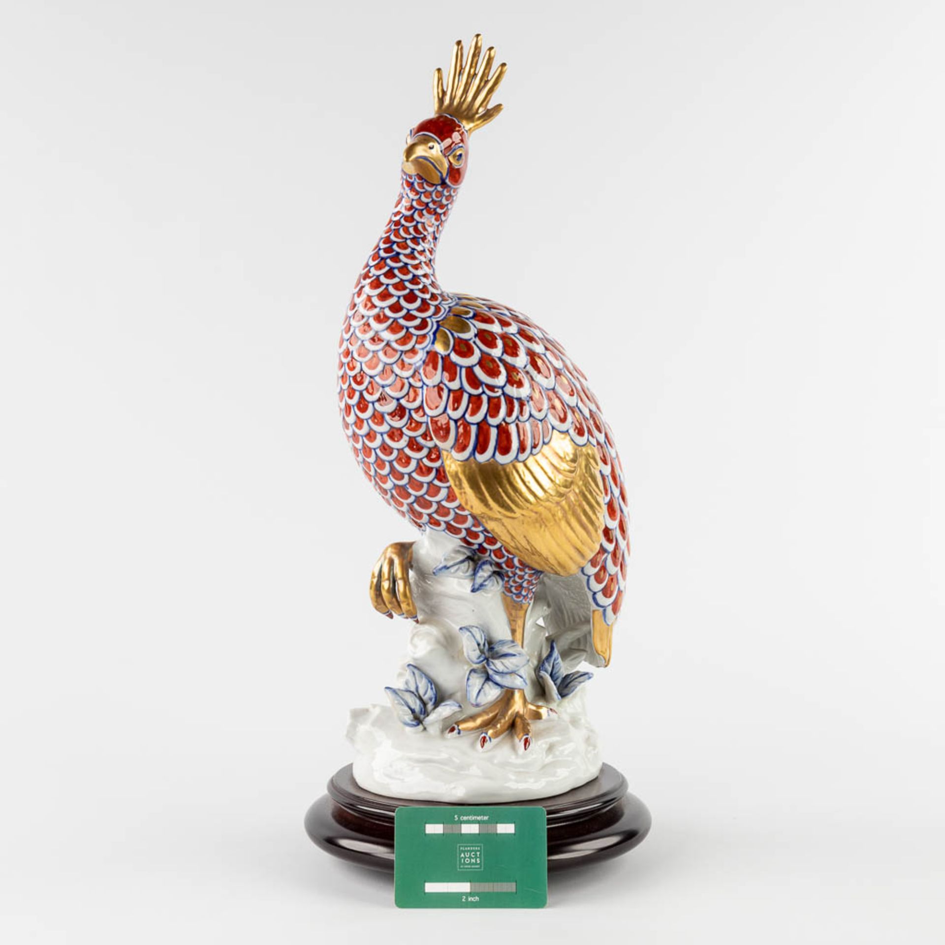 Societa Porcelane Artistice Firenze Italy, a bird, porcelain. (H:51 x D:22 cm) - Image 2 of 13