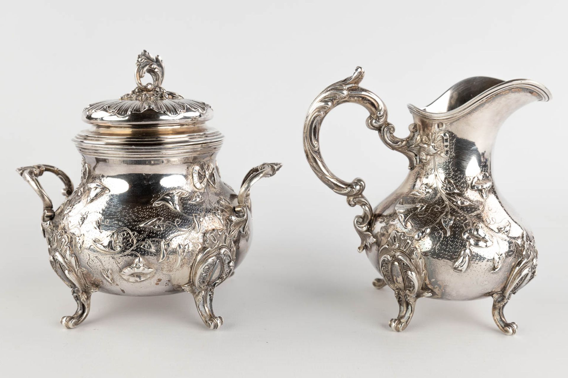 Rodolphe BEUNKE (XIX-XX) a 4-piece silver Coffee and Tea service. 1580g. Circa 1900. (L:10 x W:16 x - Bild 14 aus 22