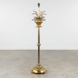 Hans KÖGL (XX-XXI)(attr.) 'Standing lamp with Flowers and Wheat' brass. (H:131 x D:32 cm)