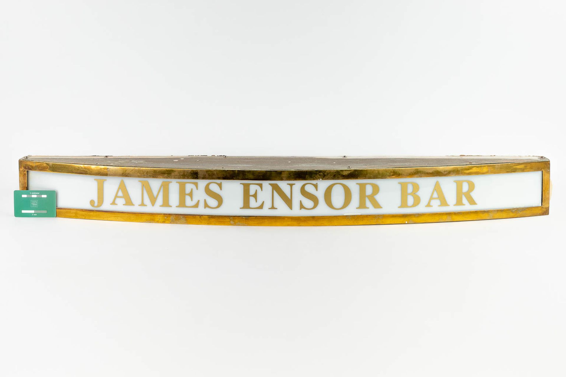 A vintage lightbox with advertising for the 'James Ensor Bar', from the Hotel Imperial, Ostend. (L:1 - Image 12 of 12