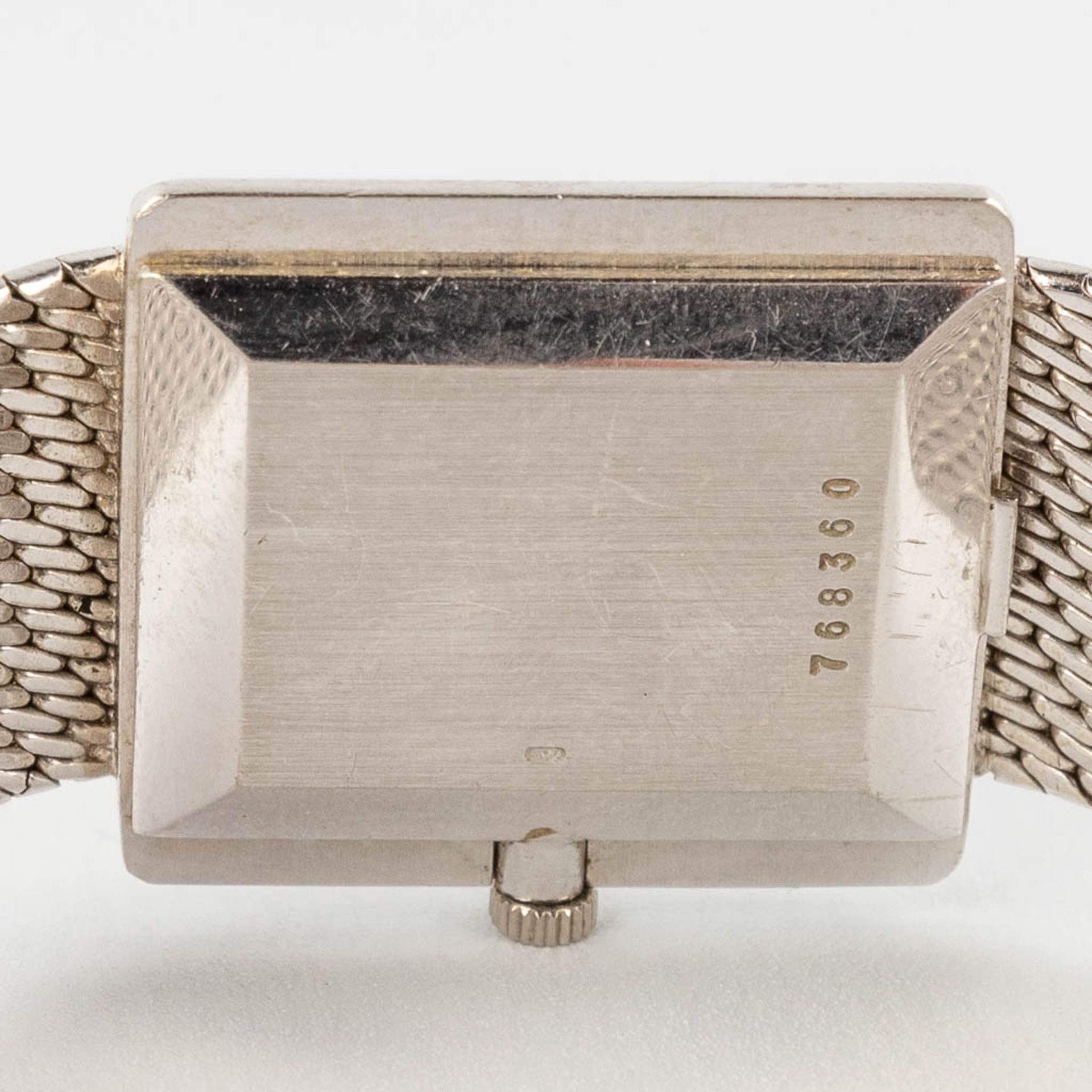 Juvenia, A lady's wristwatch, 18kt white gold. 58,27g. (D:18 x W:2,4 x H:2,7 cm) - Image 10 of 13