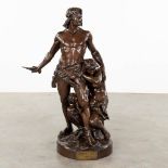 Émile André BOISSEAU (1842-1923) 'La Défence Du Foyer' patinated bronze. (W:54 x H:86 cm)