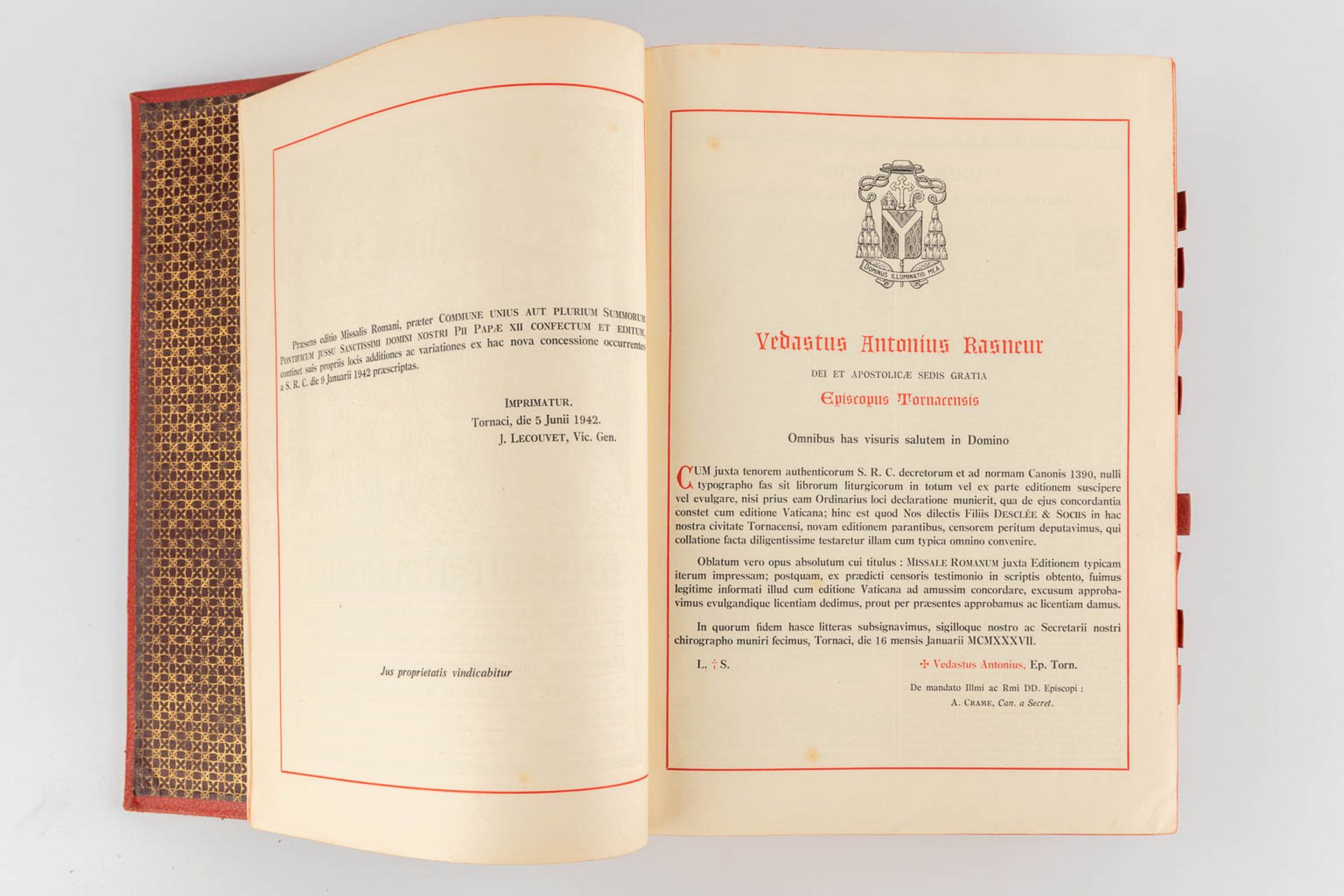Three Missale Romanum books, 20th C. (D:6 x W:24 x H:32 cm) - Bild 13 aus 15
