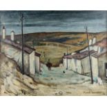 Franck INNOCENT (1912-1983) 'Abandoned Village' oil on canvas. 1954. (W:81 x H:65 cm)