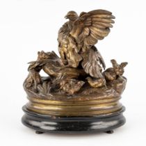Alphonse ARSON (1822-1895) 'Bataille' patinated bronze. 1867. (D:24 x W:34 x H:38 cm)