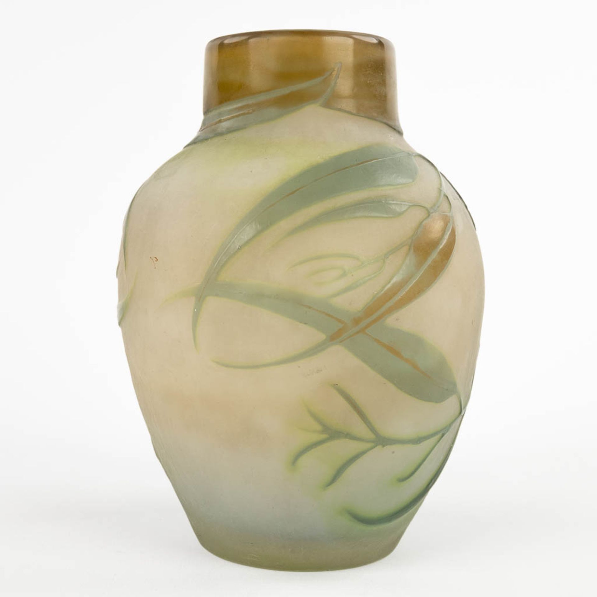 Emile GALLE (1846-1904) 'Vase' pate de verre glass. Circa 1905-1908. (H:18 x D:13 cm) - Bild 5 aus 10