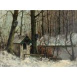 Paul VAN HOYE (1887-1962) 'Winterlandscape' oil on canvas. (W:40 x H:30 cm)