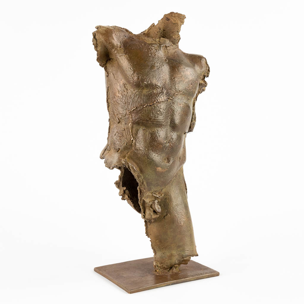 Jan DESMARETS (1961) 'Torso' patinated bronze, Epreuve D'Artiste (D:9 x W:14 x H:29 cm) - Image 3 of 13
