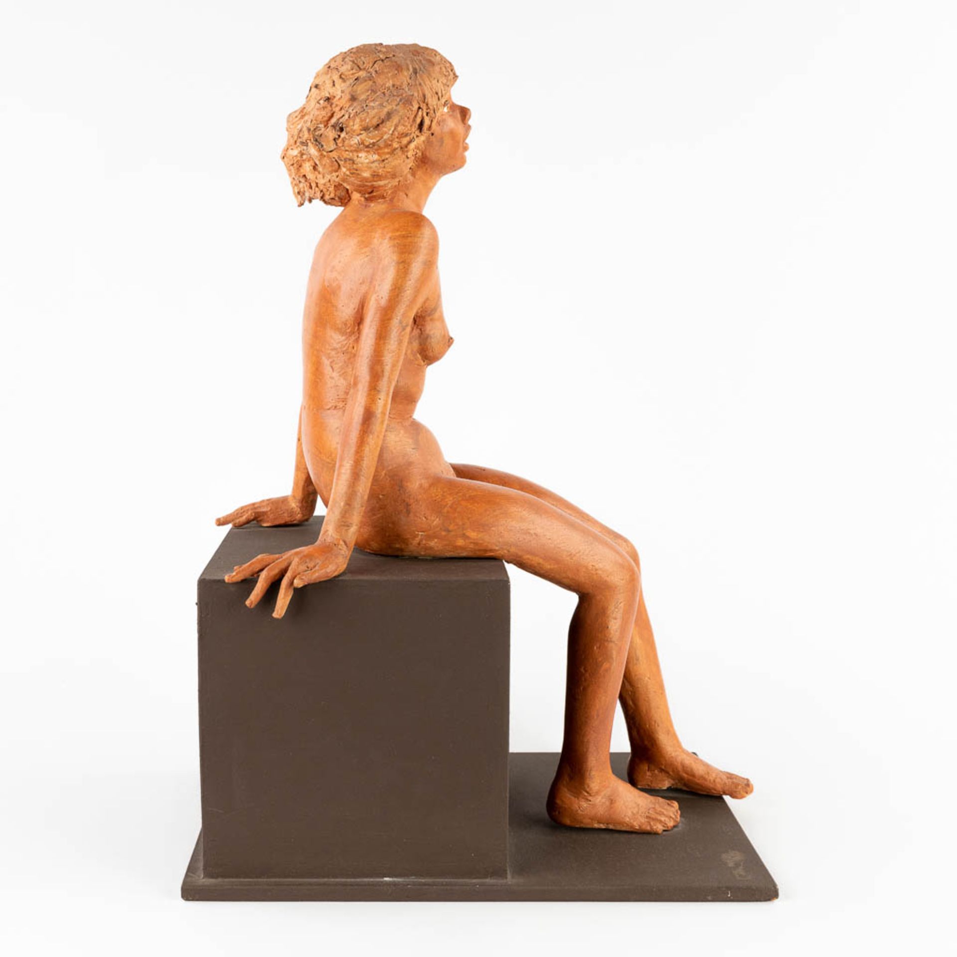 Jan DUMORTIER (XX) 'Seated Lady' terracotta (D:39 x W:26 x H:54 cm) - Bild 7 aus 15