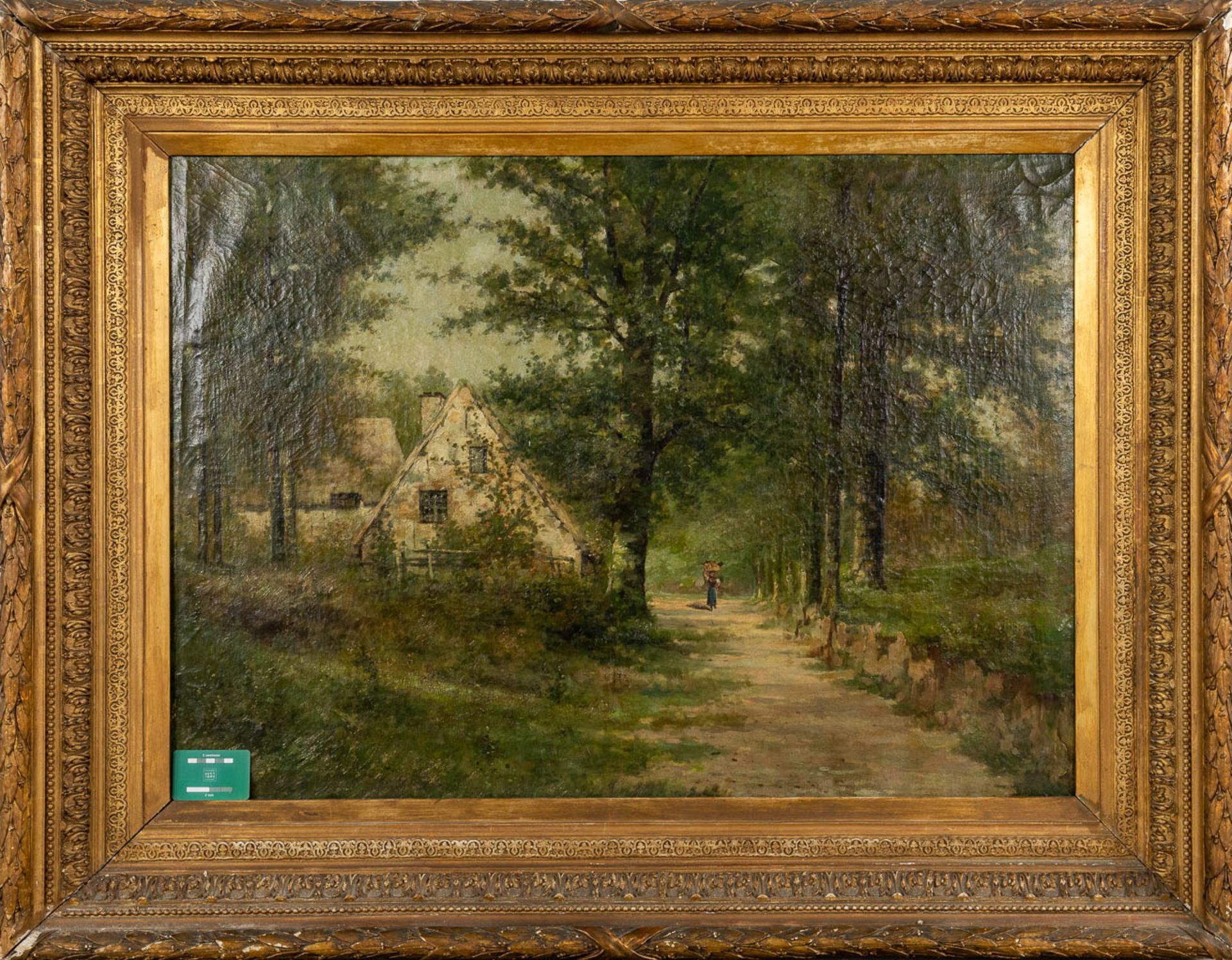 Ernest VAN POELVOORDE (1860-1886) 'Forest View' oil on canvas. 1883. (W:104 x H:75 cm) - Bild 2 aus 7