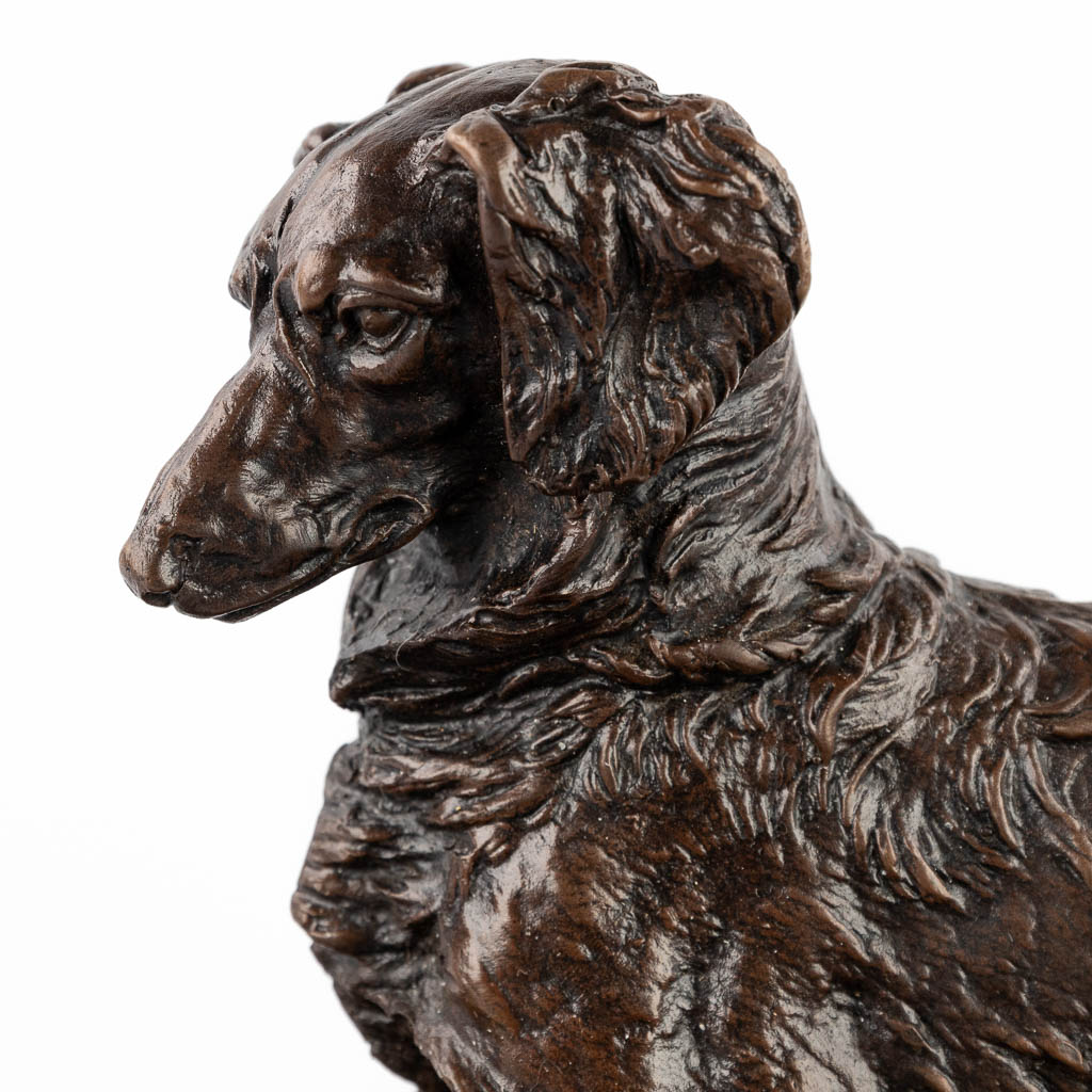 Pierre-Jules MÈNE (1810-1879) 'Hunting Dogs' patinated bronze. (D:20 x W:40 x H:21 cm) - Image 7 of 12