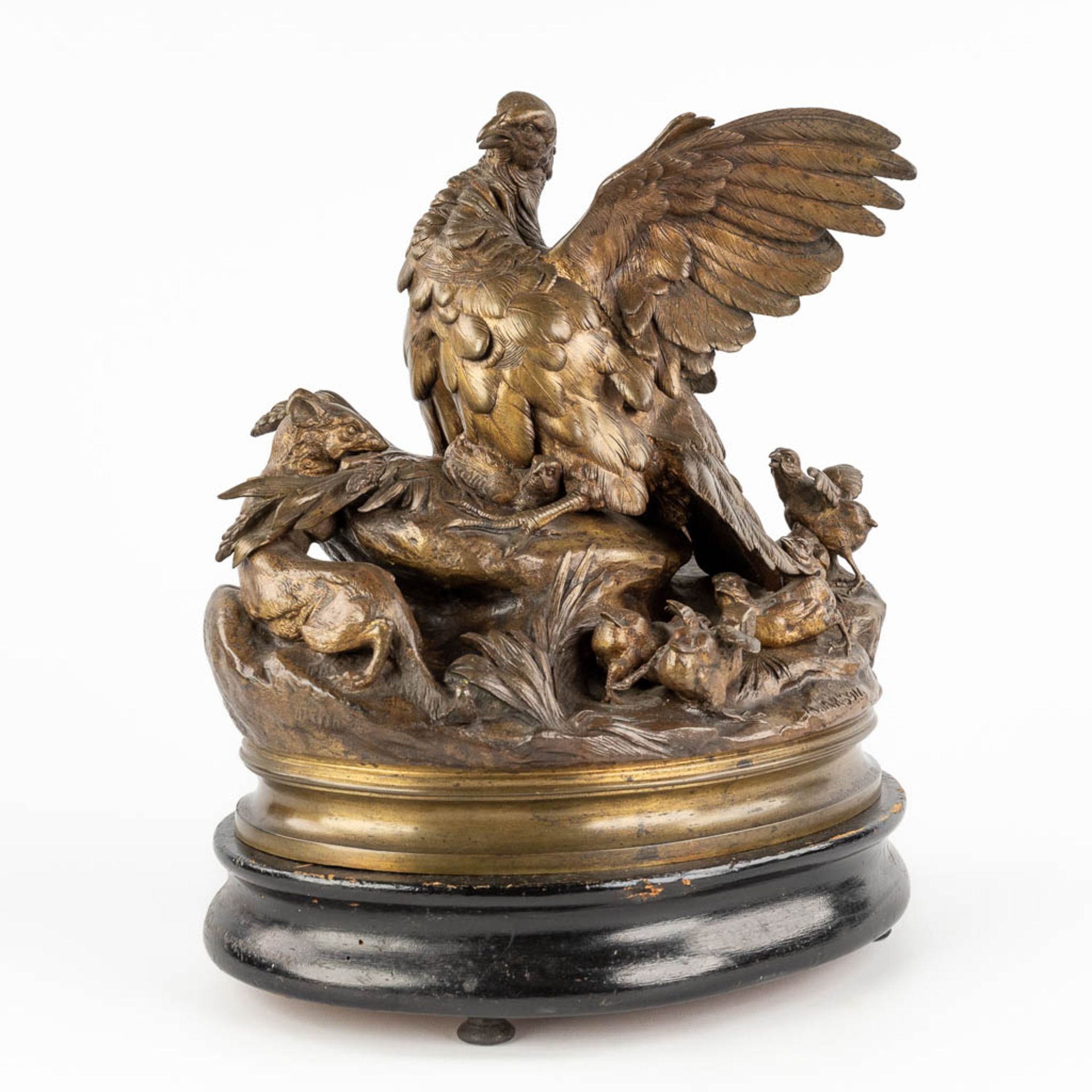 Alphonse ARSON (1822-1895) 'Bataille' patinated bronze. 1867. (D:24 x W:34 x H:38 cm) - Bild 3 aus 14