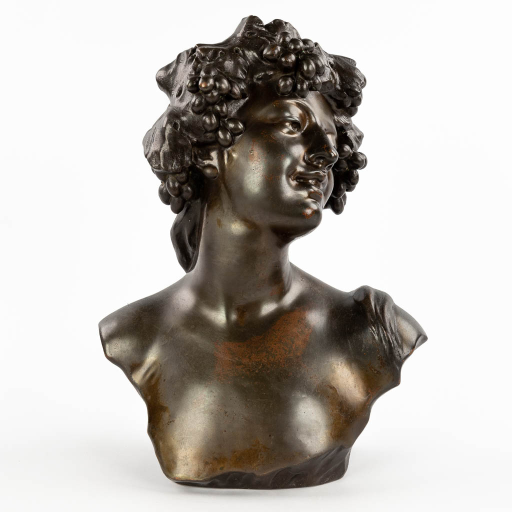 Jef LAMBEAUX (1852-1908)(after) 'Bacchante', galvanoplast (D:21 x W:30 x H:41 cm) - Image 3 of 11