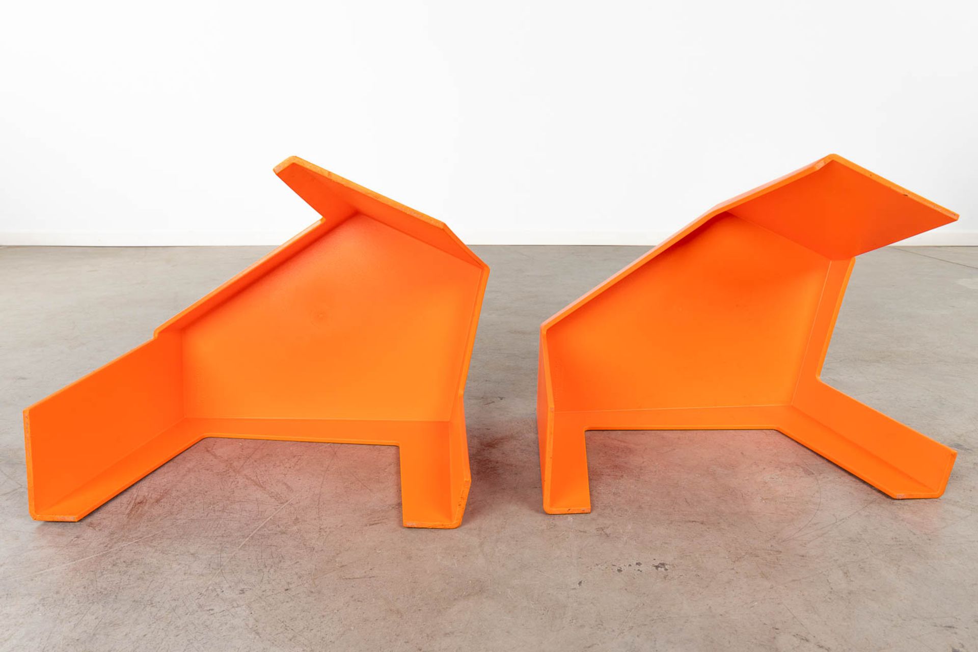 Arne QUINZE (1971) 'Pair of stools' Quinze &amp; Milan (D:46 x W:55 x H:35 cm) - Image 7 of 12