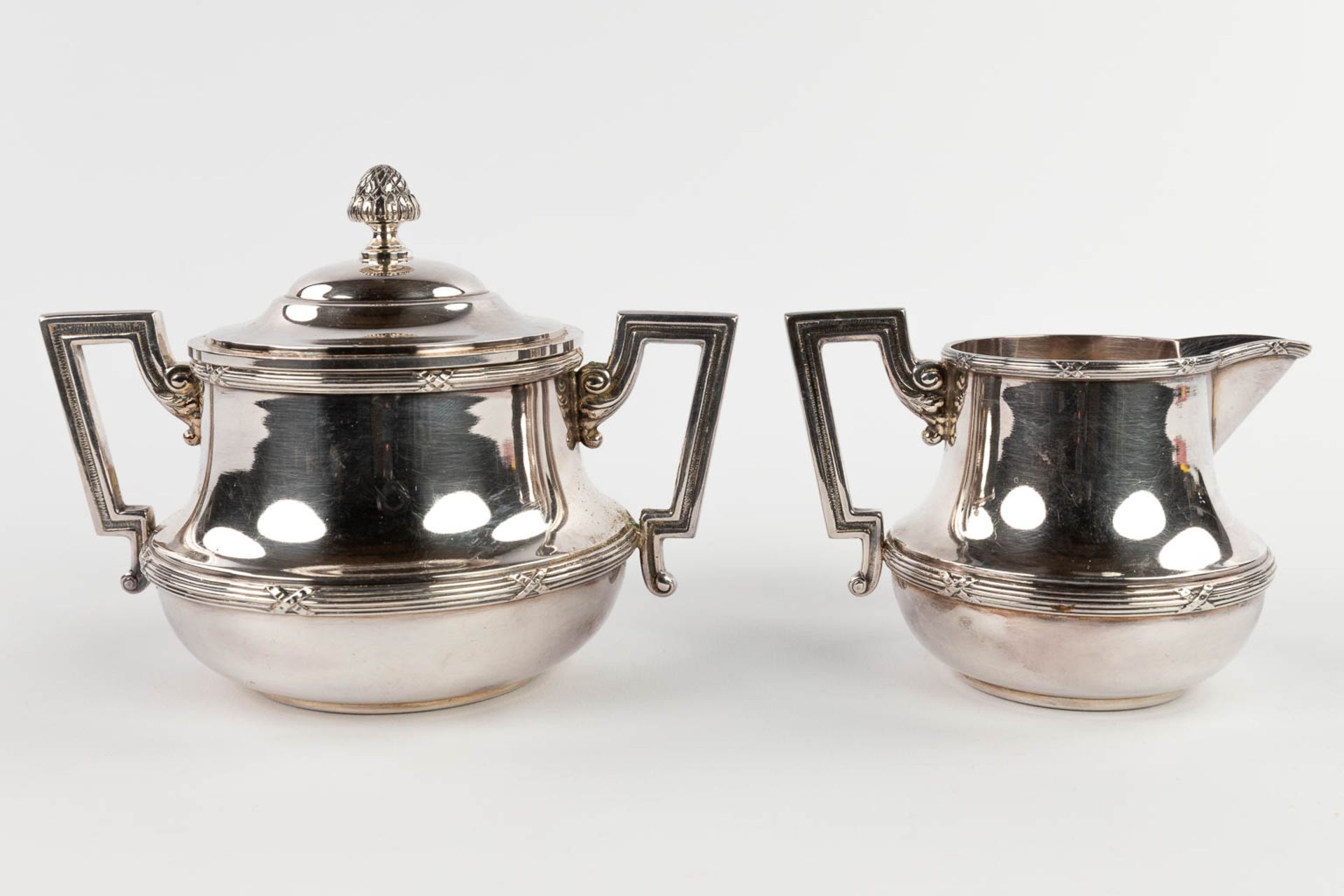 Wiskemann, a 5-piece silver-plated coffee and tea service made of silver-plated metal. (D:35,5 x W:5 - Image 15 of 22