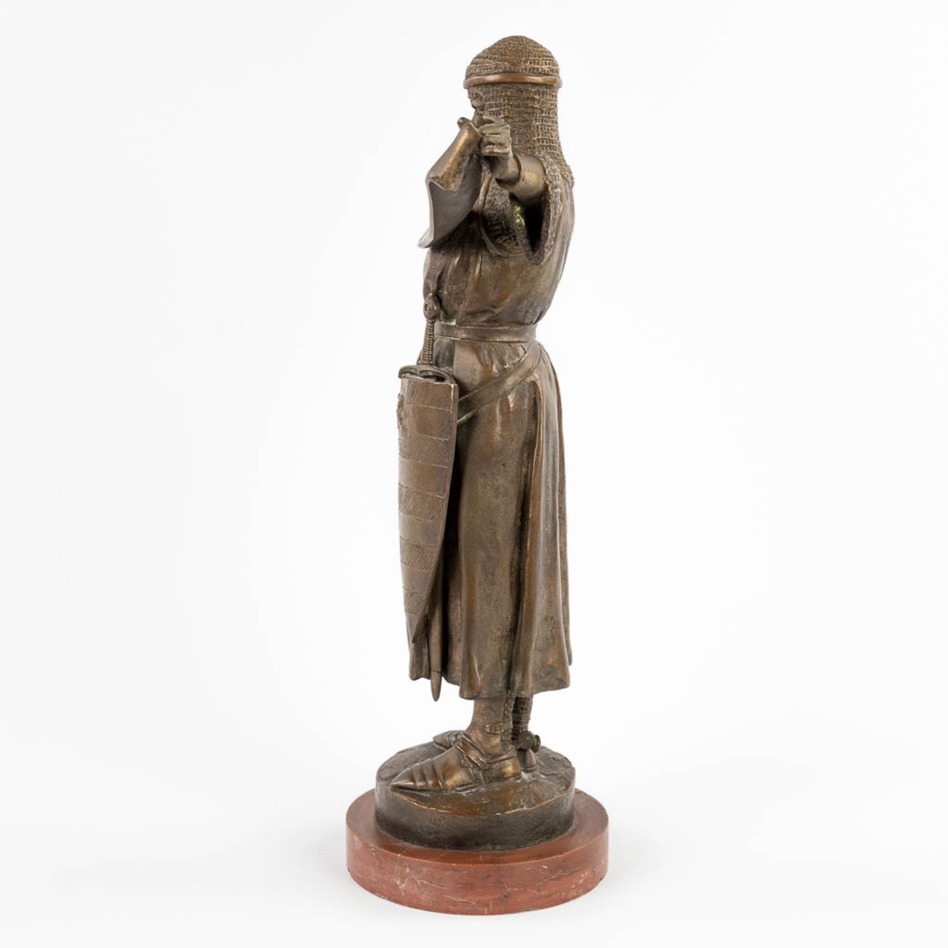 Emmanuel FRÉMIET (1824-1910) 'Credo' patinated bronze. 19th C. (D:13 x W:31 x H:41 cm) - Image 4 of 13