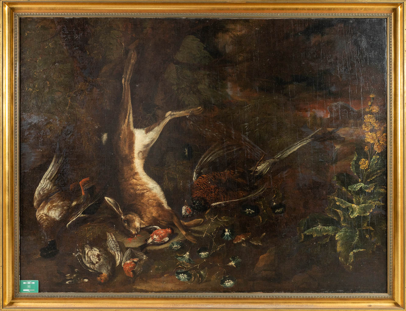 Circle of Johann Georg DE HAMILTON (1672-1737) 'Nature Morte' oil on canvas. (W:165 x H:135 cm) - Image 2 of 13