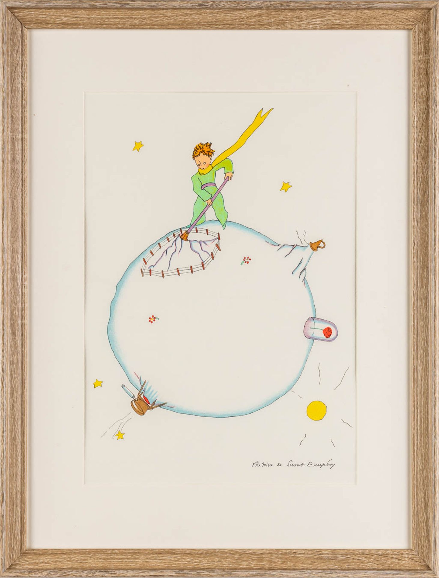 Antoine DE SAINT-EXUPÉRY (1900-1944) 'Le Petit Prince' two prints. (W:30 x H:40 cm) - Image 3 of 13