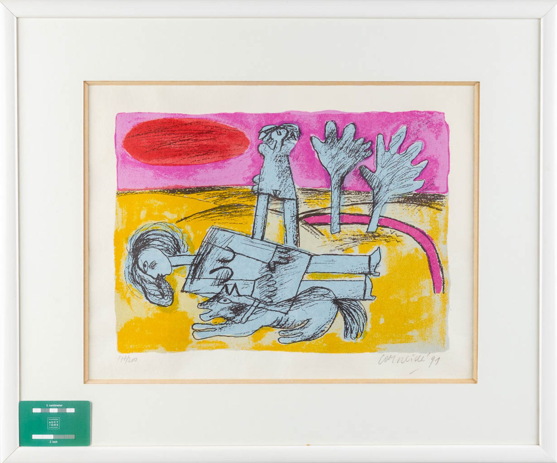 CORNEILLE (1922-2010) 'Untitled' a lithograph, 178/200 (W:42 x H:32 cm) - Bild 2 aus 7