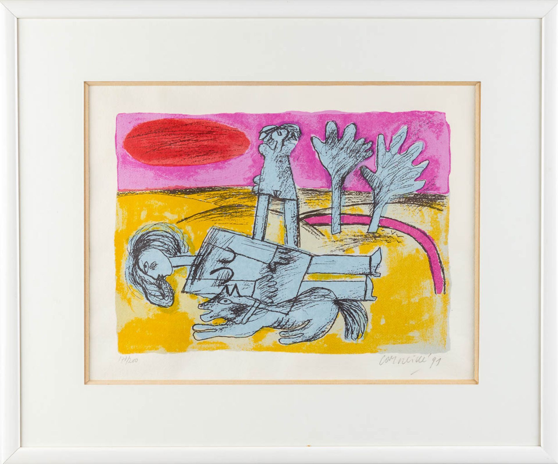 CORNEILLE (1922-2010) 'Untitled' a lithograph, 178/200 (W:42 x H:32 cm) - Bild 3 aus 7