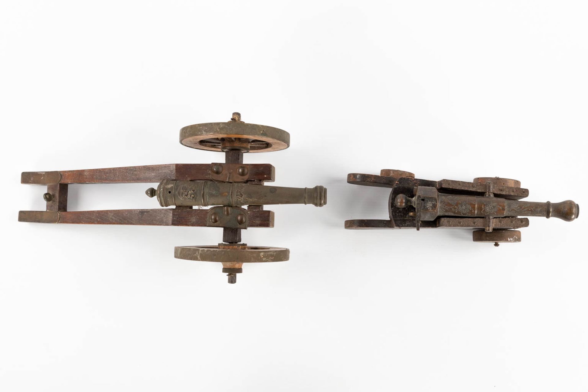 Six miniature cannons, 19th/20th C. (D:20 x W:38 x H:12 cm) - Image 7 of 13