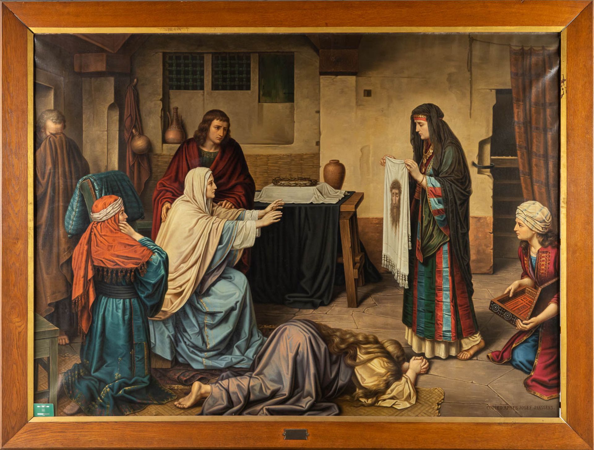 After Jozef JANSSENS (1854-1930) 'Le Samedi Saint', oil on canvas. (W:221 x H:161 cm) - Image 2 of 14