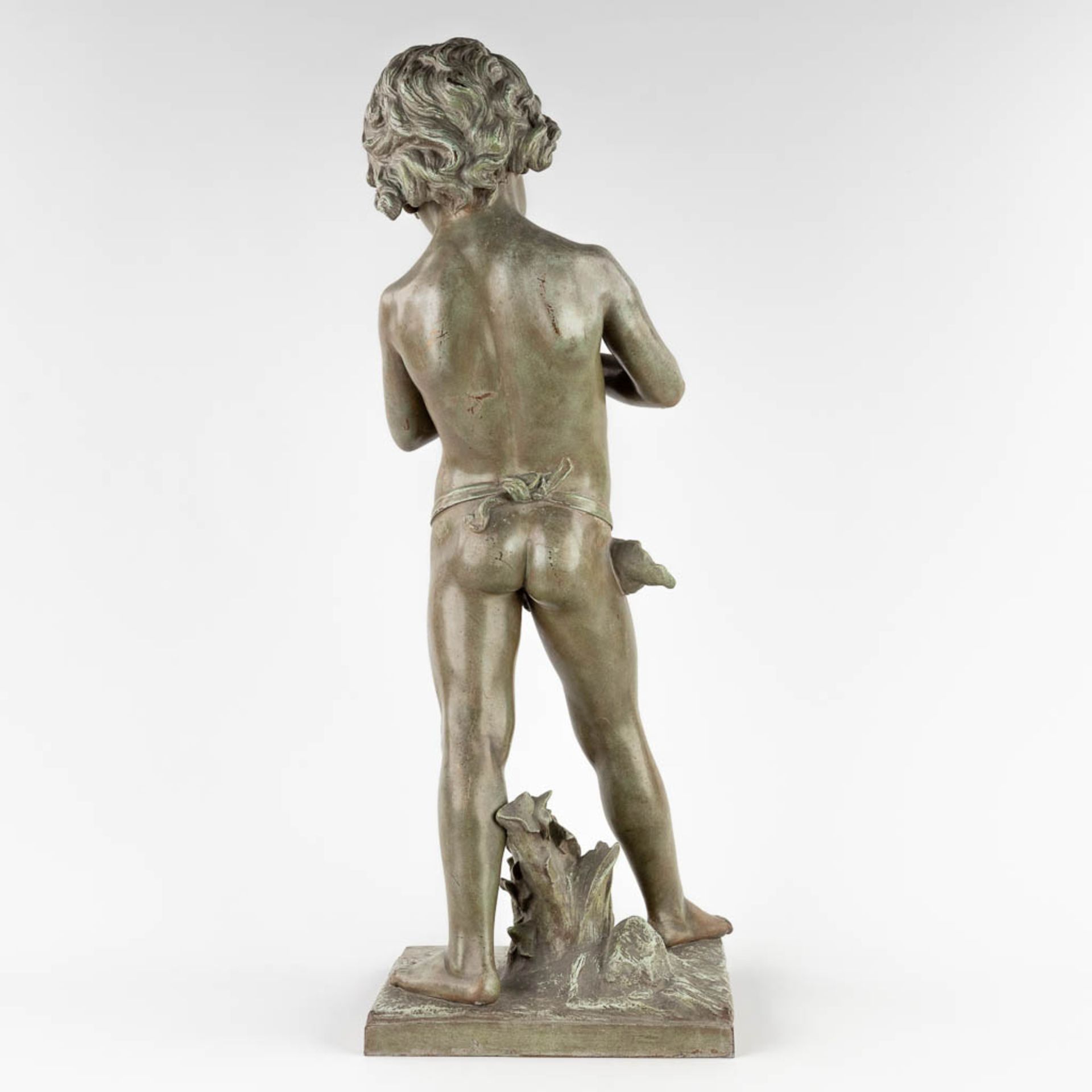 Jean-Louis GRÉGOIRE (1840-1890)(After) 'Boy with whistle' (D:27 x W:30 x H:80 cm) - Image 5 of 18