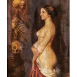 Memento Mori', an painting, oil on canvas. (W:50 x H:62 cm)