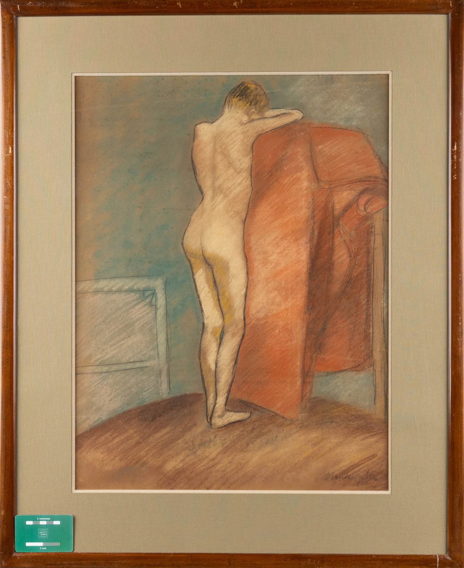 Adriaan VANDEWALLE (1907-1997) 'Male and female nude' gouache on paper. (W:46 x H:62 cm) - Image 2 of 9