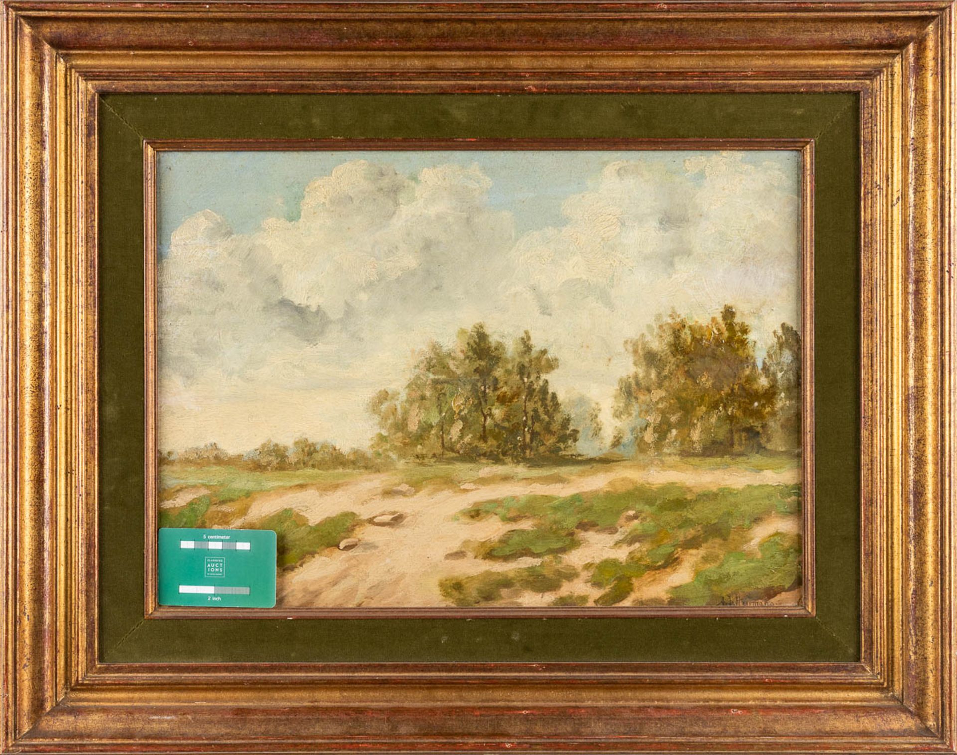 Adrien-Joseph HEYMANS (1839-1921) 'Landscape' oil on panel. (W:46 x H:33 cm) - Image 2 of 6