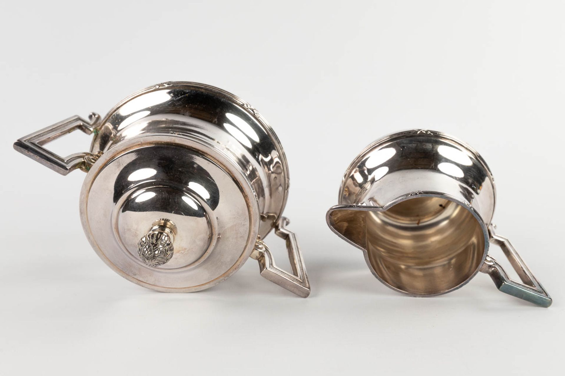 Wiskemann, a 5-piece silver-plated coffee and tea service made of silver-plated metal. (D:35,5 x W:5 - Image 20 of 22