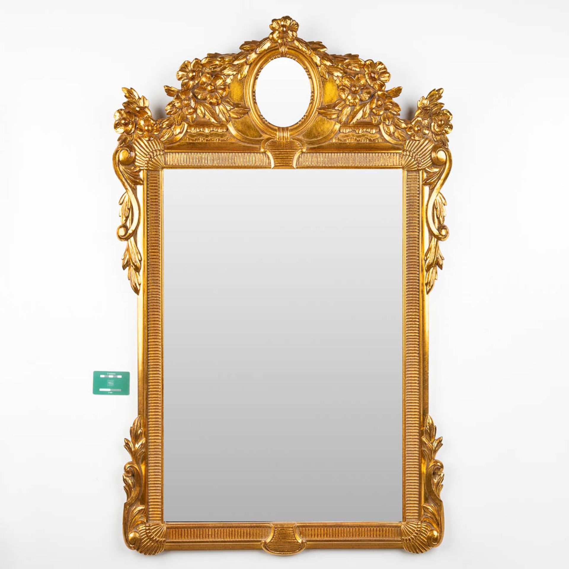 Deknudt, a gold-plated mirror. 20th C. (W:76 x H:124 cm) - Image 2 of 7