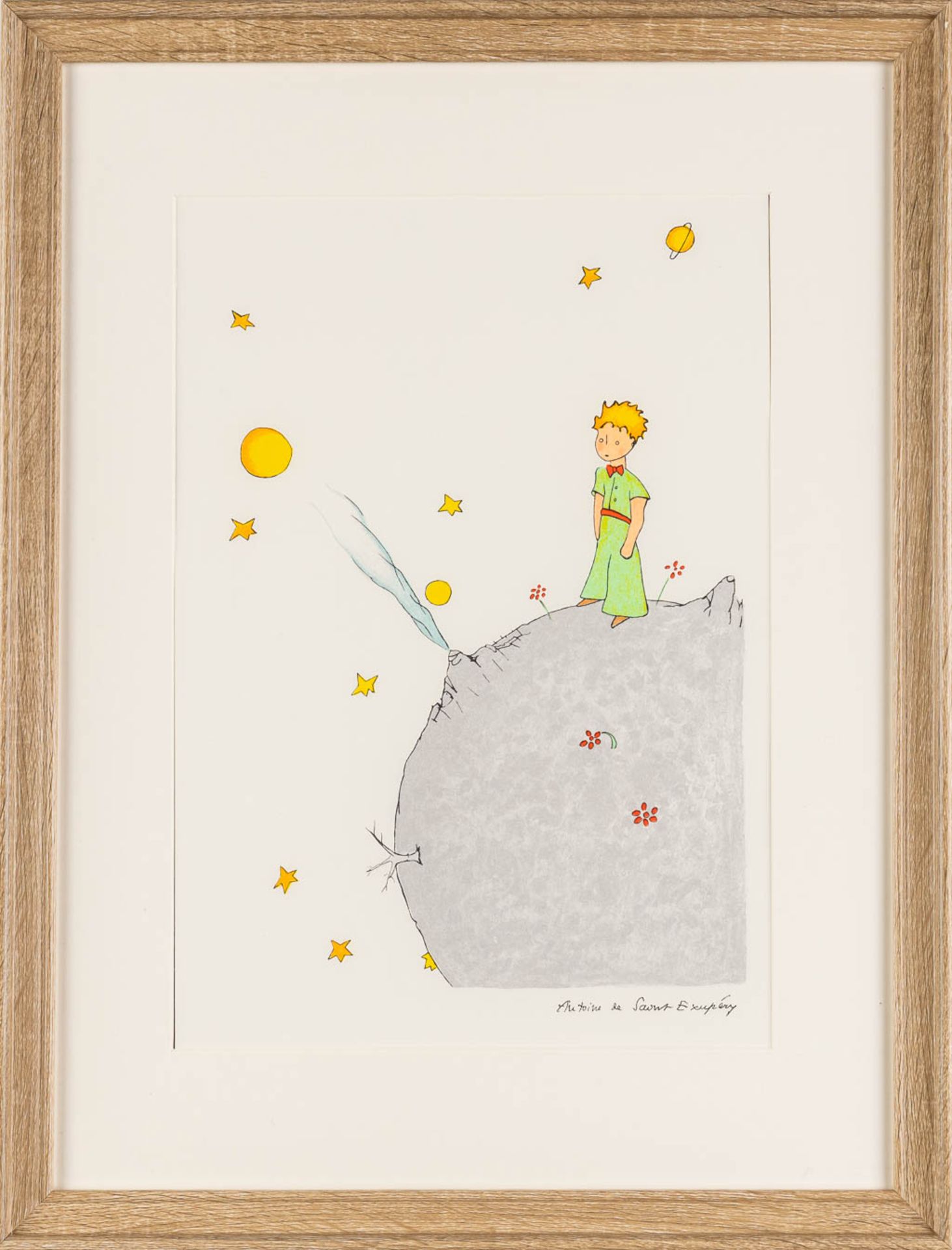 Antoine DE SAINT-EXUPÉRY (1900-1944) 'Le Petit Prince' two prints. (W:30 x H:40 cm) - Image 9 of 13