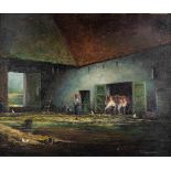 Pros COLPAERT (1923-1990) 'The barn' oil on canvas. (W:60 x H:50 cm)