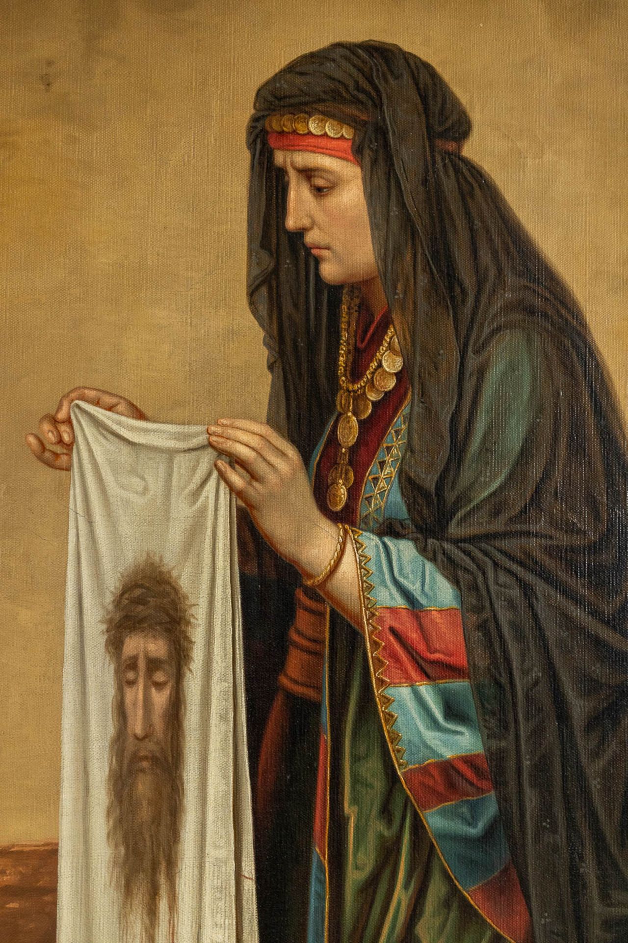 After Jozef JANSSENS (1854-1930) 'Le Samedi Saint', oil on canvas. (W:221 x H:161 cm) - Image 9 of 14